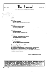 The Journal 13 - Cover Page