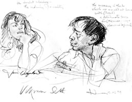 Heather Spears - Artist Sketch of Vikram Seth