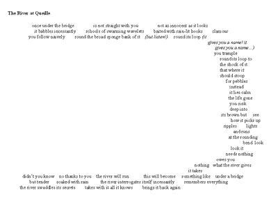 Image of Anne Stewart's poem The River at Queille