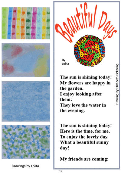 Lolita - Beautiful Days (Drawings and Poem), Elizabeth Pickering (Drawing)