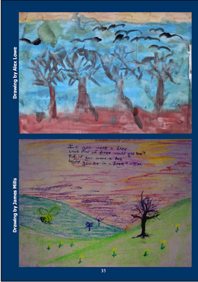 Alex Lowe - Drawing, James Mill - Drawing with Poem