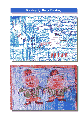 Two drawings by Barry Morrissey