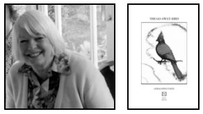 author photo and book cover