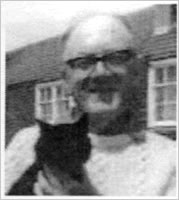 John Gerow Jolly pictured with cat
