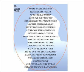 poem laid over silhouette of man