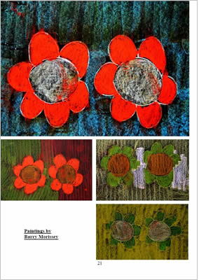 Pictures of flowers.