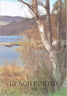 Reach Poetry 141 front cover showing artwork of lakeside