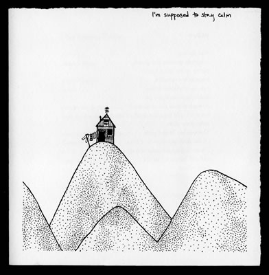 art showing house on hillside
