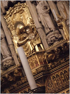 photo of relief inside a church