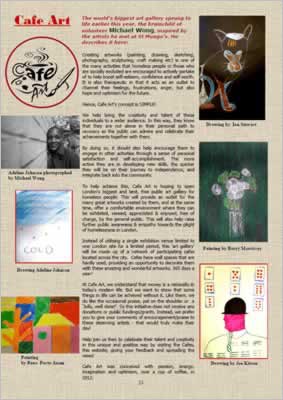 Layout of page with images.