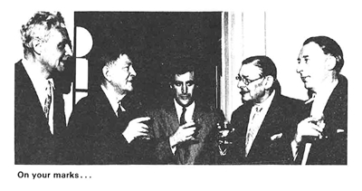 Photograph of poets drinking