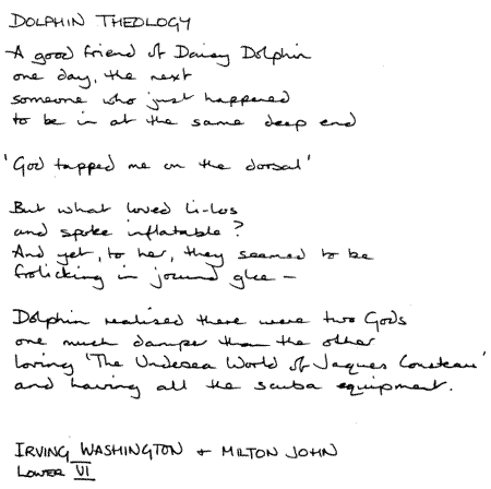 Irving Washington and Milton John - Dolphin Theology