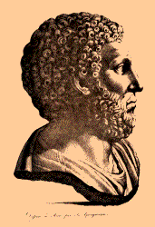 Engraved portrait of Signor Giangiacomo of Epaphroditus (designed Rome circ. 1790)