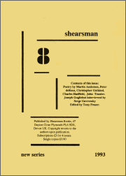 Shearsman 8 New Series - Cover Page