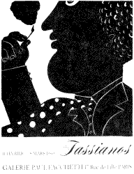 Poster for the Fassianos' exhibition in Paris in 1969