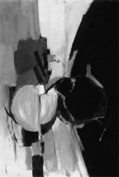 Painting, Black and Pink. 1960 - Adrian Heath