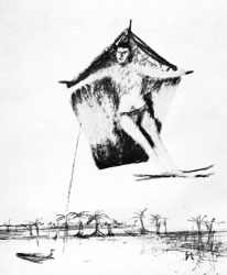 'He floats at the height of St Paul's Cathedral' - Sydney Nolan