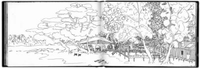 Leo Duff - Cambodian Sketchbook, April 2001