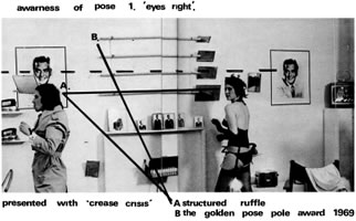 Bruce Maclean - Still from the film Crease - Crisis