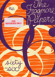 The Frogmore Papers 66 cover page